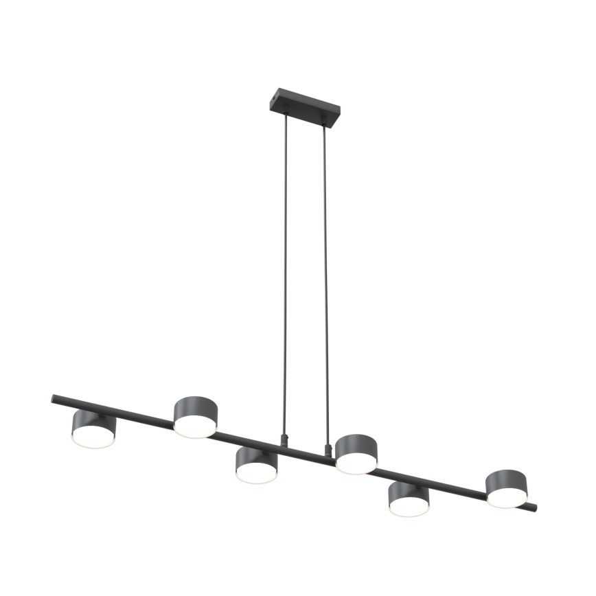 Candeeiro suspenso SORA 6xGX53/12W/230V preto