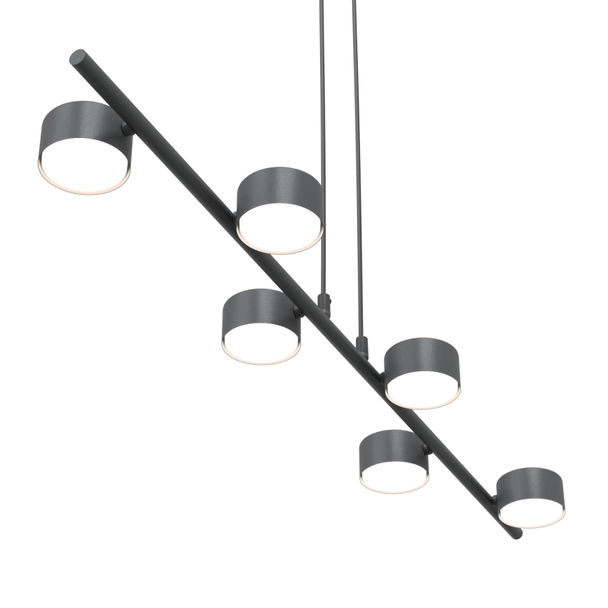 Candeeiro suspenso SORA 6xGX53/12W/230V preto