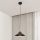 Candeeiro suspenso SORAPIS 1xE27/15W/230V preto