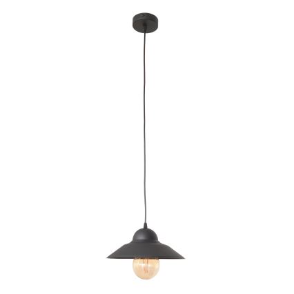 Candeeiro suspenso SORAPIS 1xE27/15W/230V preto