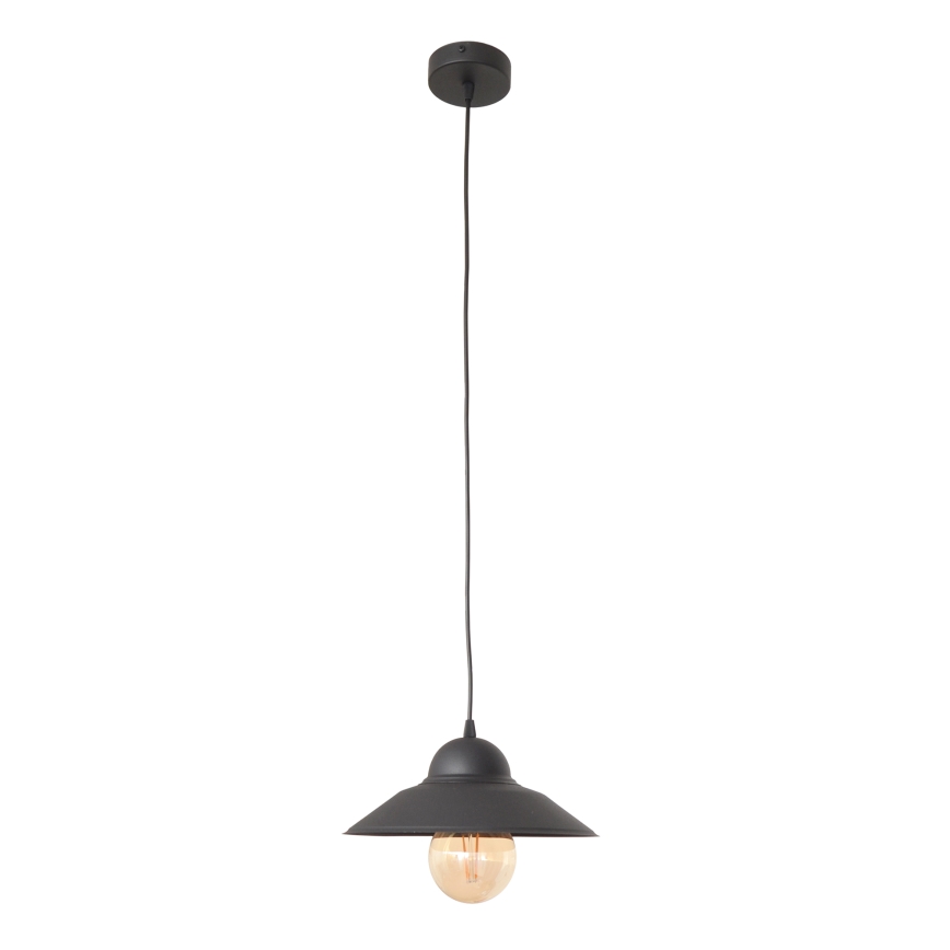 Candeeiro suspenso SORAPIS 1xE27/15W/230V preto
