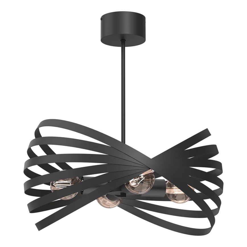 Candeeiro suspenso SPARKLE 4xE27/15W/230V preto