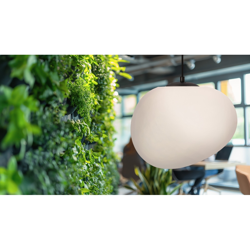 Candeeiro suspenso STONES 1xE27/40W/230V diâmetro 30 cm