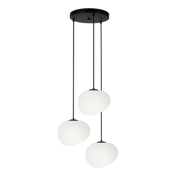 Candeeiro suspenso STONES 3xE27/40W/230V