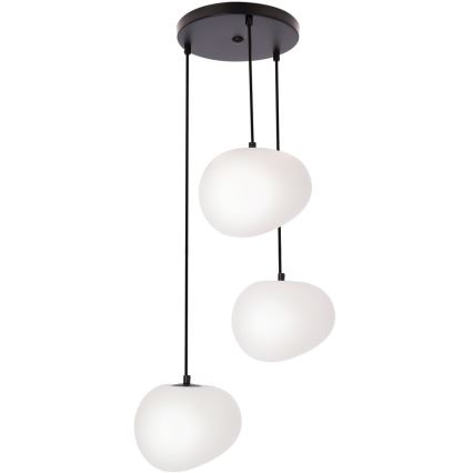 Candeeiro suspenso STONES 3xE27/40W/230V