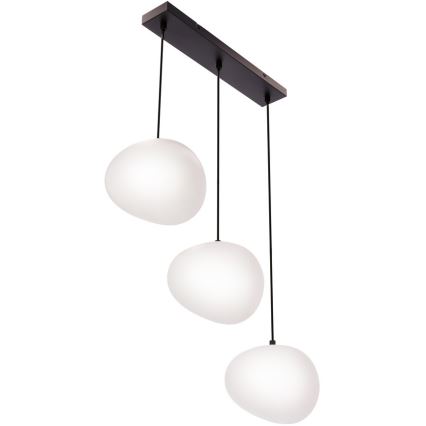 Candeeiro suspenso STONES 3xE27/40W/230V