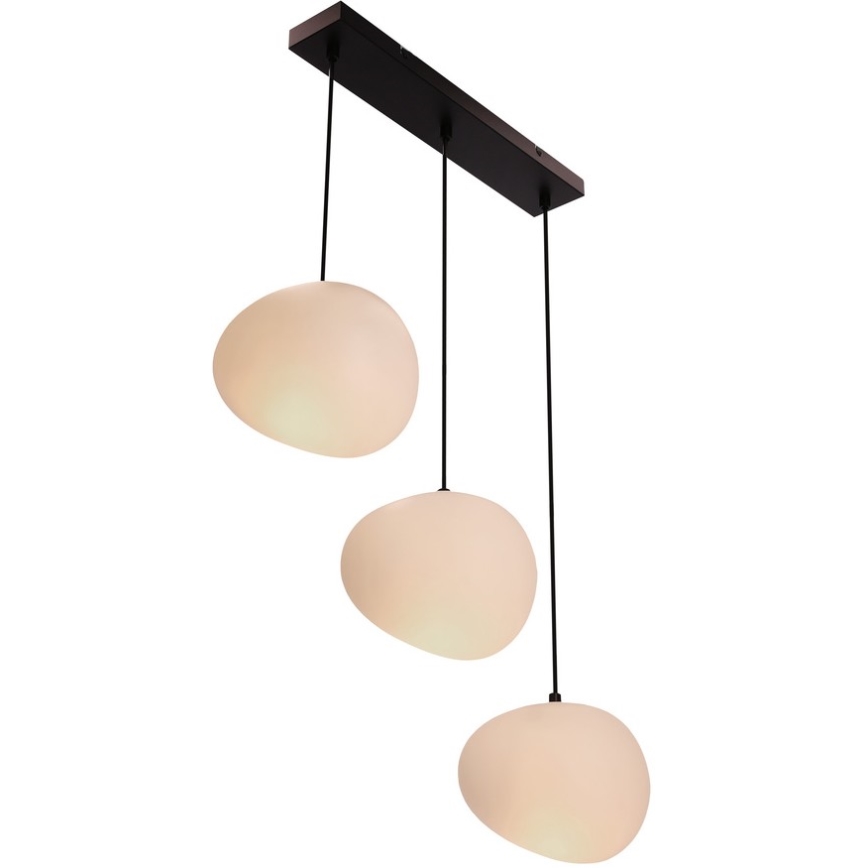 Candeeiro suspenso STONES 3xE27/40W/230V