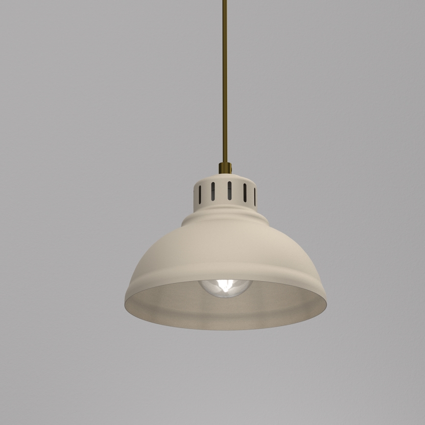 Candeeiro suspenso SVEN 1xE27/15W/230V bege