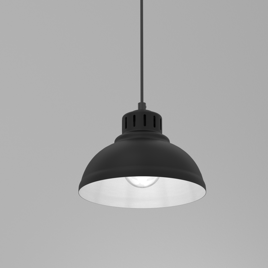 Candeeiro suspenso SVEN 1xE27/15W/230V preto