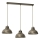 Candeeiro suspenso SVEN 3xE27/15W/230V latão