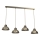 Candeeiro suspenso SVEN 4xE27/15W/230V latão