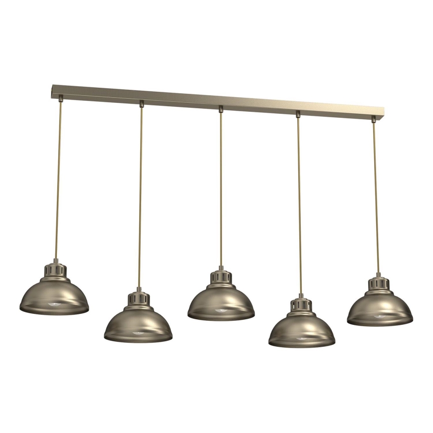 Candeeiro suspenso SVEN 5xE27/15W/230V latão