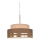 Candeeiro suspenso TAMI 1xE27/60W/230V bege/castanho/dourado