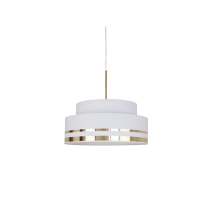 Candeeiro suspenso TAMI 1xE27/60W/230V creme/dourado