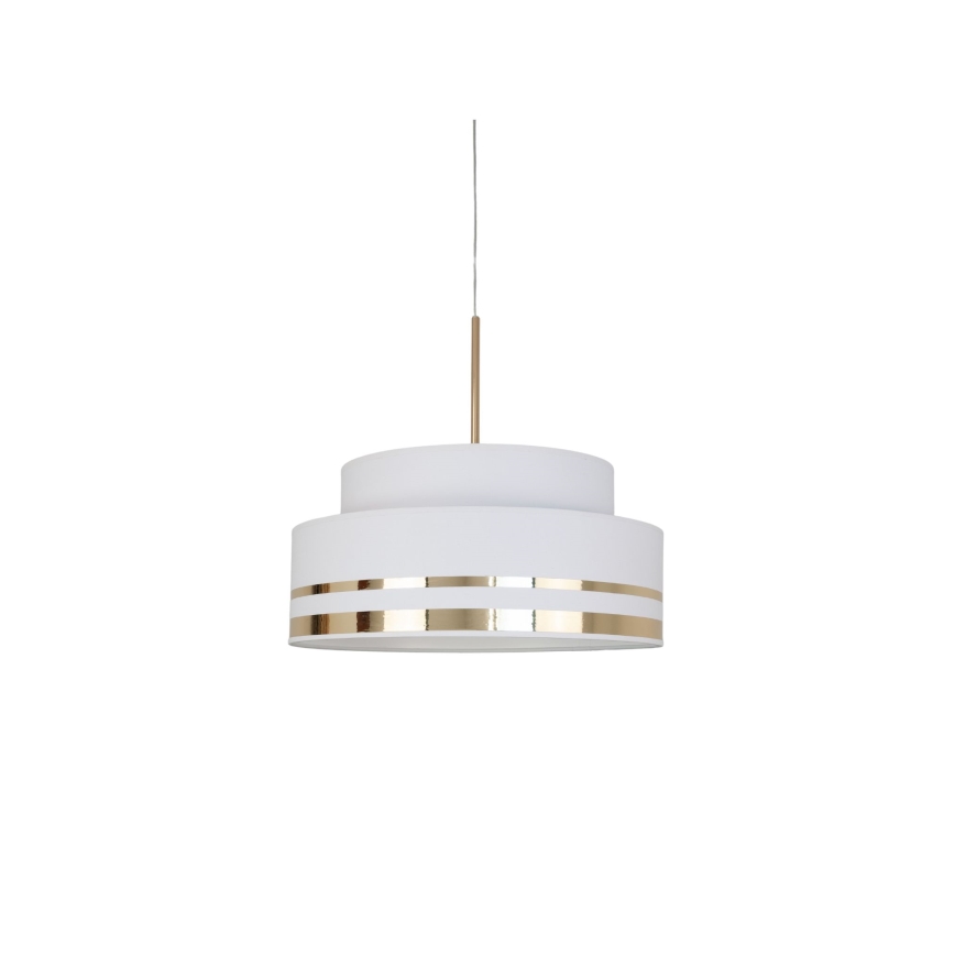 Candeeiro suspenso TAMI 1xE27/60W/230V creme/dourado