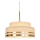 Candeeiro suspenso TAMI 1xE27/60W/230V diâmetro 40 cm bege/dourado