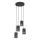 Candeeiro suspenso TANK 4xE27/15W/230V preto