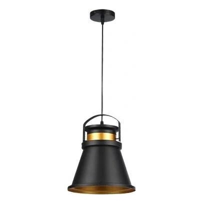 Candeeiro suspenso TAO 1xE27/60W/230V diâmetro 25 cm preto