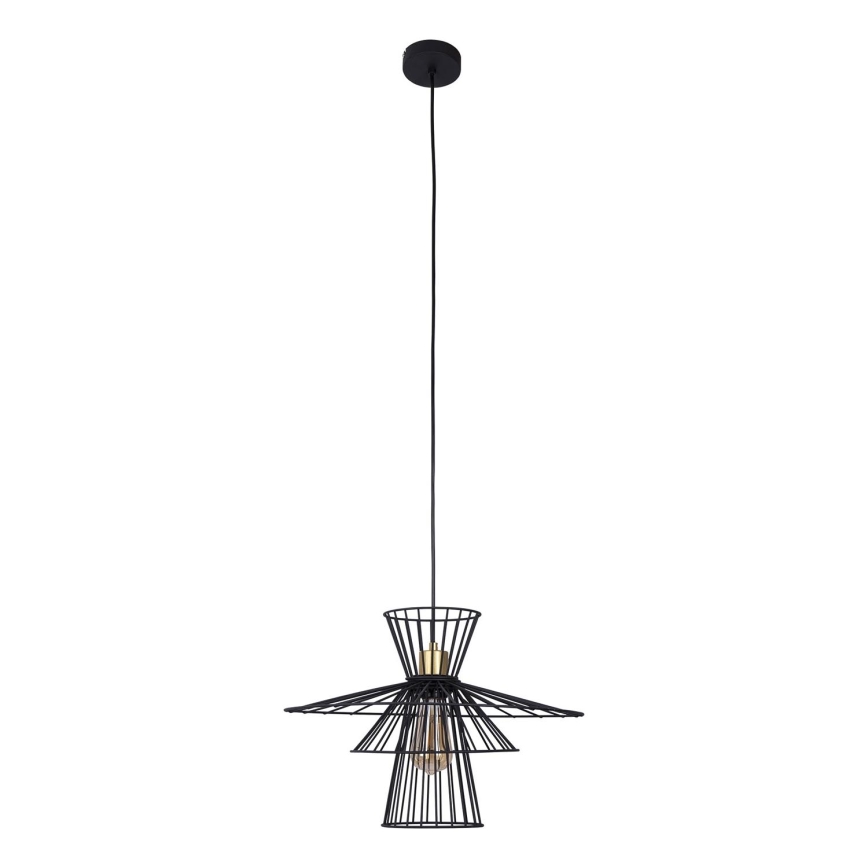 Candeeiro suspenso TAREK 1xE27/40W/230V preto