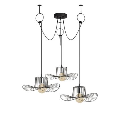 Candeeiro suspenso TEL 3xE27/40W/230V aranha