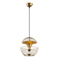 Candeeiro suspenso TELMANDER 1xE27/40W/230V dourado