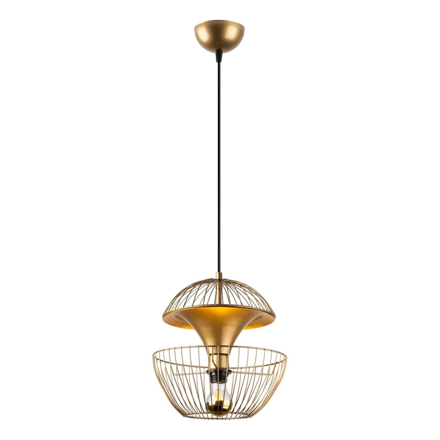 Candeeiro suspenso TELMANDER 1xE27/40W/230V dourado