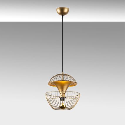 Candeeiro suspenso TELMANDER 1xE27/40W/230V dourado