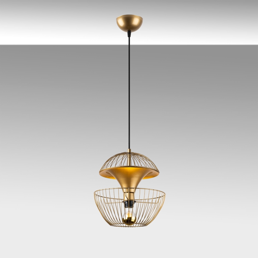 Candeeiro suspenso TELMANDER 1xE27/40W/230V dourado