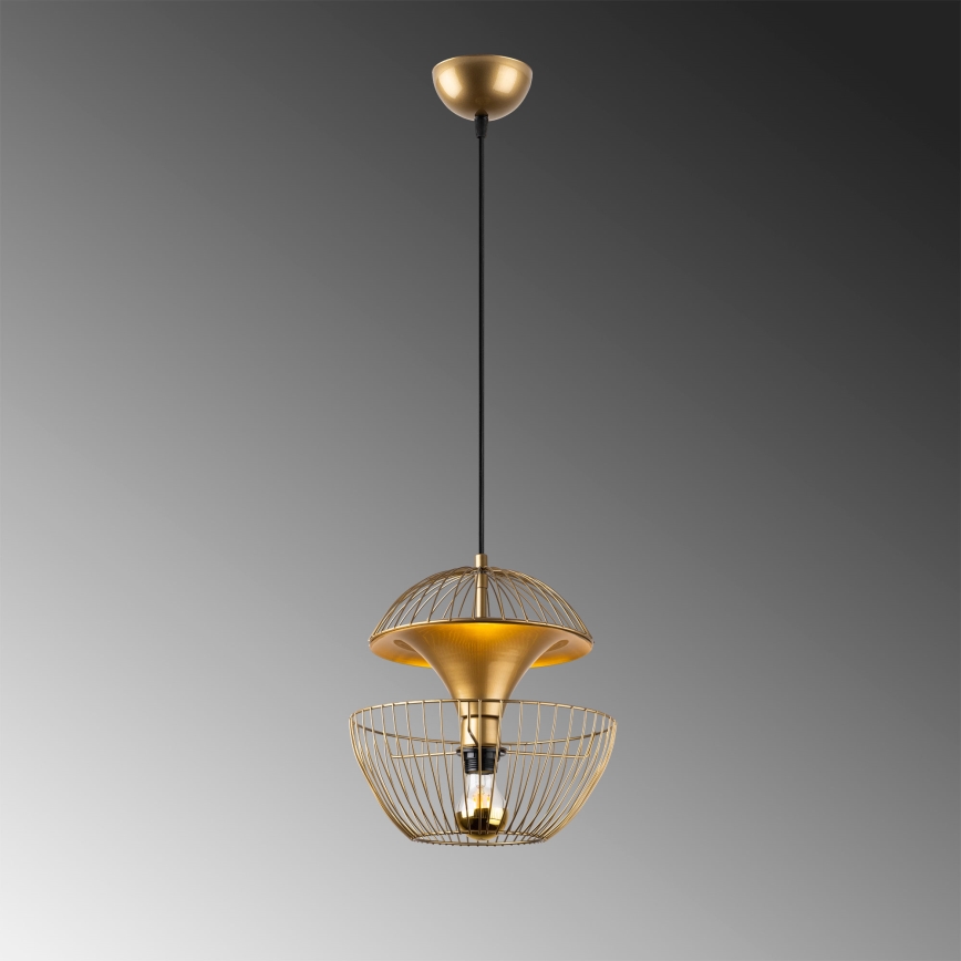 Candeeiro suspenso TELMANDER 1xE27/40W/230V dourado