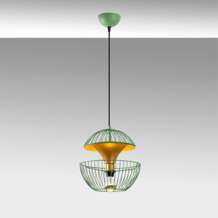 Candeeiro suspenso TELMANDER 1xE27/40W/230V verde