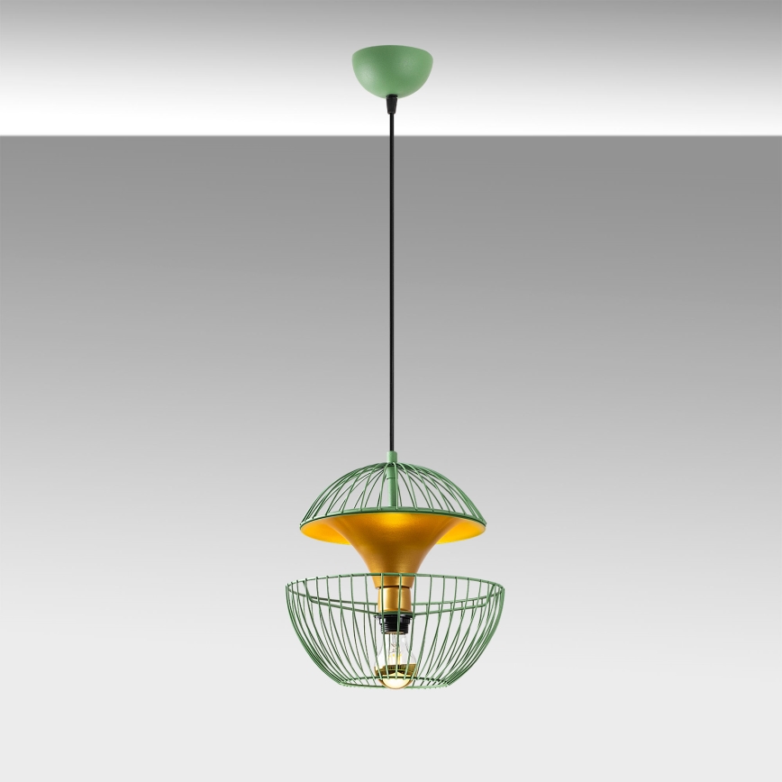 Candeeiro suspenso TELMANDER 1xE27/40W/230V verde