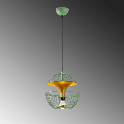 Candeeiro suspenso TELMANDER 1xE27/40W/230V verde