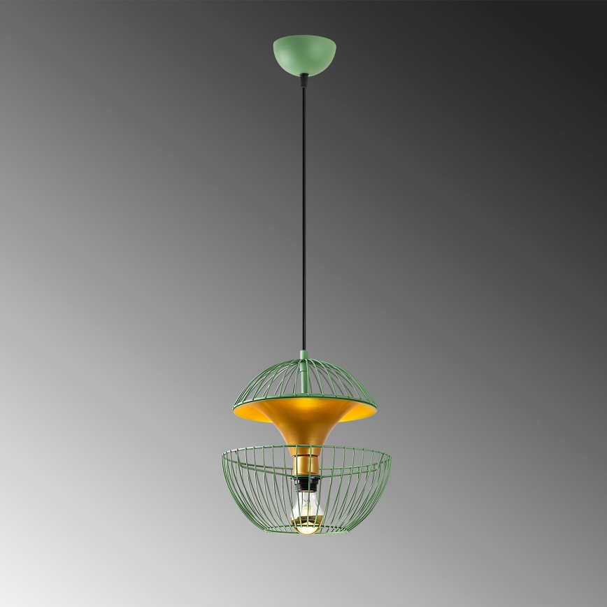 Candeeiro suspenso TELMANDER 1xE27/40W/230V verde