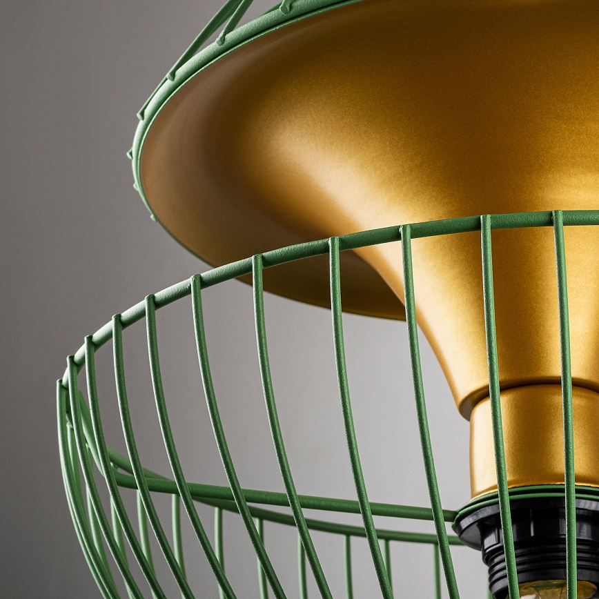 Candeeiro suspenso TELMANDER 1xE27/40W/230V verde