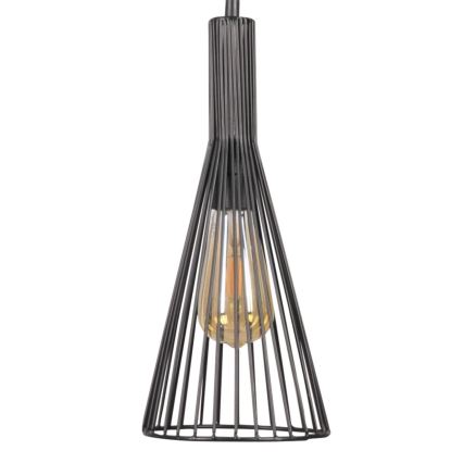 Candeeiro suspenso TIANA 3xE27/20W/230V preto