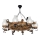 Candeeiro suspenso TIMONA 8xE14/40W/230V faia - FSC certificado