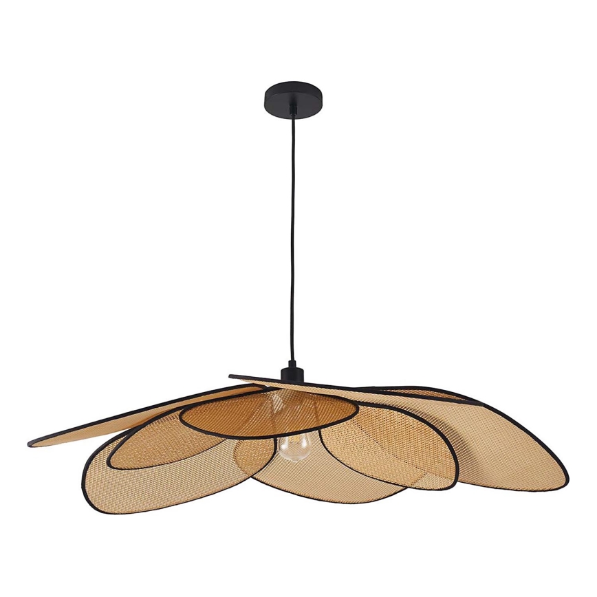 Candeeiro suspenso TOBAGO 1xE27/20W/230V diâmetro 100 cm bege