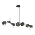 Candeeiro suspenso TOKEN 8xE27/15W/230V preto