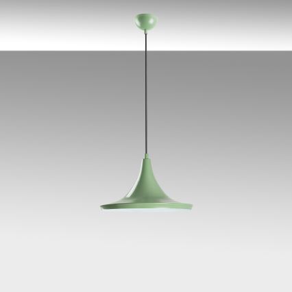 Candeeiro suspenso TOM 1xE27/40W/230V verde