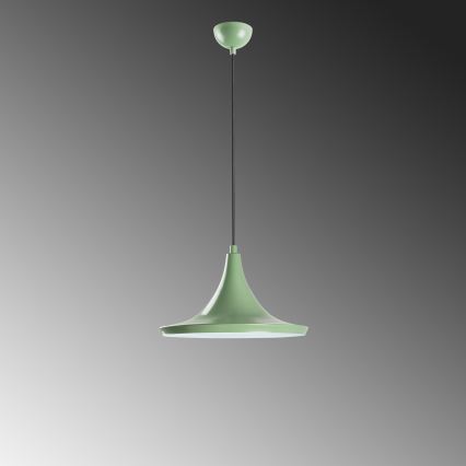 Candeeiro suspenso TOM 1xE27/40W/230V verde