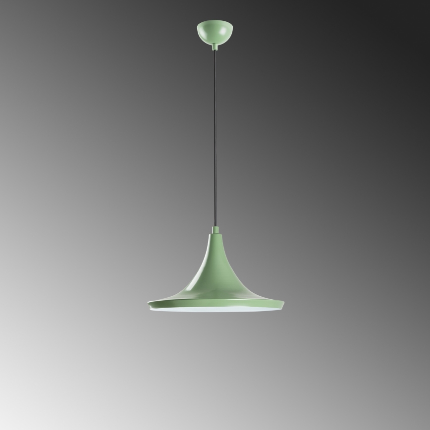 Candeeiro suspenso TOM 1xE27/40W/230V verde