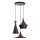 Candeeiro suspenso TOM 3xE27/40W/230V cinzento
