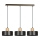 Candeeiro suspenso TORIN 3xE27/15W/230V preto