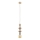 Candeeiro suspenso TOWER 1xE27/15W/230V bege
