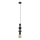 Candeeiro suspenso TOWER 1xE27/15W/230V preto