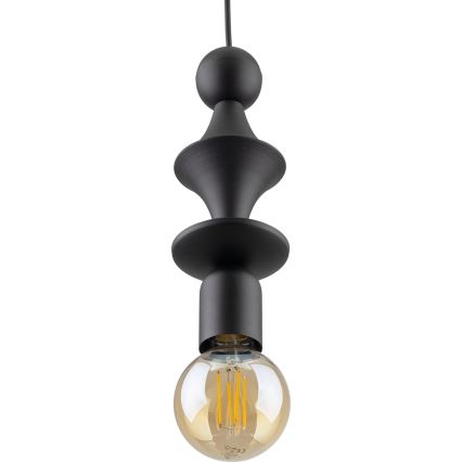 Candeeiro suspenso TOWER 1xE27/15W/230V preto