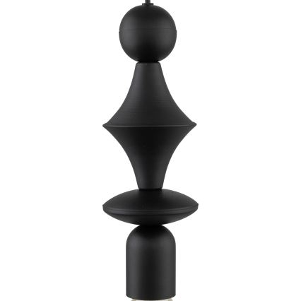 Candeeiro suspenso TOWER 1xE27/15W/230V preto