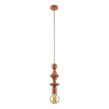 Candeeiro suspenso TOWER 1xE27/15W/230V tijolo