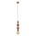 Candeeiro suspenso TOWER 1xE27/15W/230V tijolo