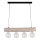 Candeeiro suspenso TRABO 4xE27/60W/230V pinho